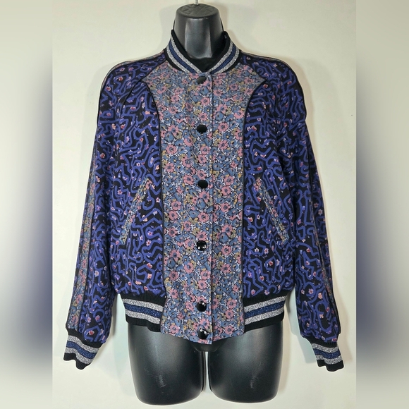 COACH KEITH HARING REVERSIBLE SATIN JACKET. - Picture 2 of 7